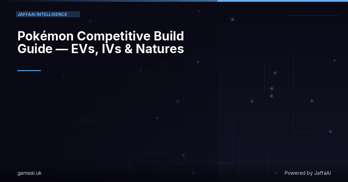 Pokémon Competitive Build Guide — EVs, IVs & Natures