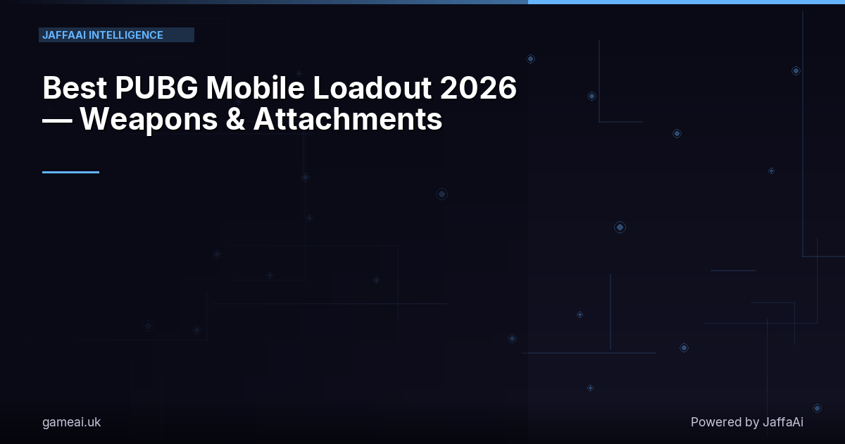 Best PUBG Mobile Loadout 2026 — Weapons & Attachments